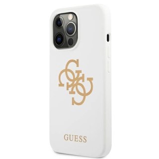 Etui Guess Silicone 4G Logo na iPhone 13 Pro / 13 - białe