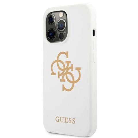Etui Guess Silicone 4G Logo na iPhone 13 Pro / 13 - białe