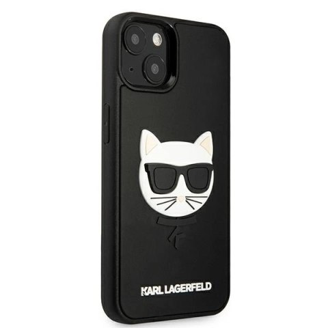 Etui Karl Lagerfeld 3D Rubber Choupette na iPhone 13 mini - czarne Etui Karl Lagerfeld 3D Rubber Choupette na iPhone 13 mini - czarne