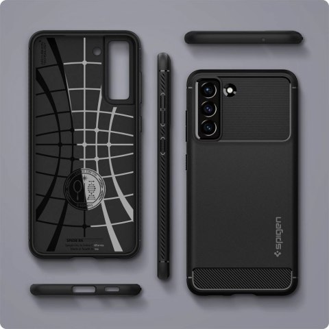 Etui Spigen Rugged Armor na Samsung Galaxy S21 FE - czarny mat Etui Spigen Rugged Armor na Samsung Galaxy S21 FE - czarny mat