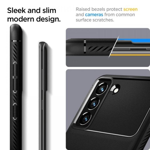 Etui Spigen Rugged Armor na Samsung Galaxy S21 FE - czarny mat Etui Spigen Rugged Armor na Samsung Galaxy S21 FE - czarny mat
