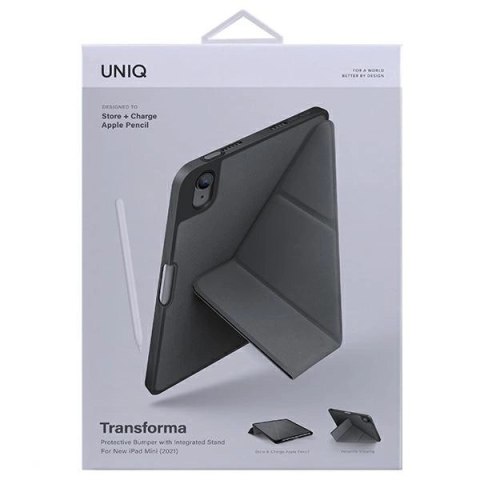 Etui UNIQ Transforma na iPad mini (2021) - szare Etui UNIQ Transforma na iPad mini (2021) - szare