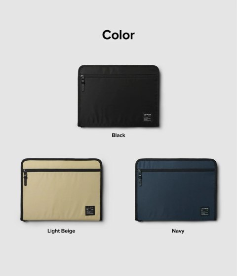 Pokrowiec Ringke Smart Zip Pouch na laptopa do 13'' z podstawką - beżowy Pokrowiec Ringke Smart Zip Pouch na laptopa do 13'' z podstawką - beżowy