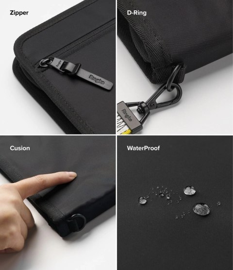 Pokrowiec Ringke Smart Zip Pouch na laptopa do 13'' z podstawką - granatowy Pokrowiec Ringke Smart Zip Pouch na laptopa do 13'' z podstawką - granatowy