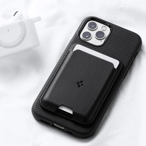 Portfel magnetyczny Spigen Valentinus z MagSafe - czarne Portfel magnetyczny Spigen Valentinus z MagSafe - czarne