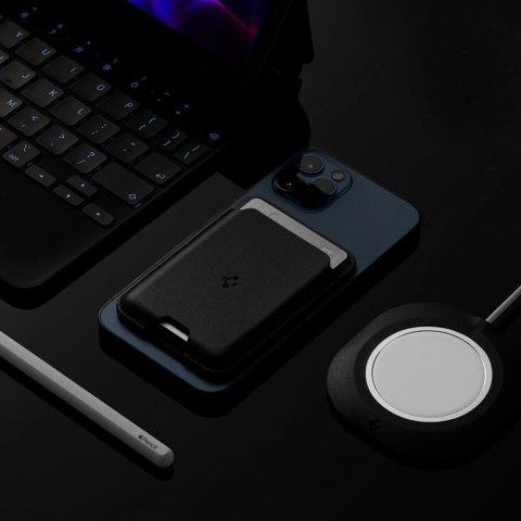 Portfel magnetyczny Spigen Valentinus z MagSafe - czarne Portfel magnetyczny Spigen Valentinus z MagSafe - czarne