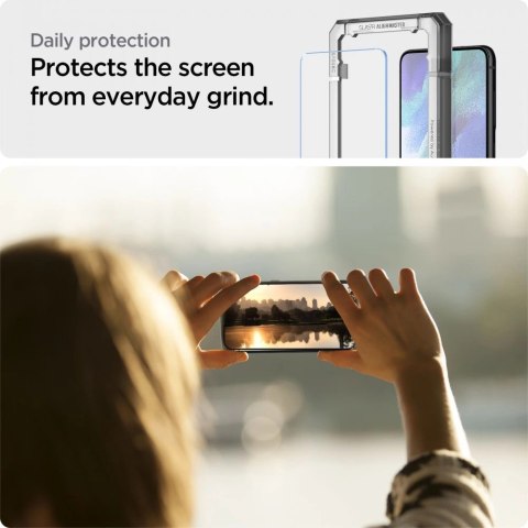 Szkło hartowane Spigen ALM Glas.tR na Samsung Galaxy S21 FE - 2 szt. Szkło hartowane Spigen ALM Glas.tR na Samsung Galaxy S21 FE - 2 szt.