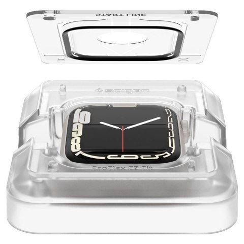 Szkło hybrydowe Spigen ProFlex EZ Fit na Apple Watch 7 / 8 (41 mm) - 2 szt. Szkło hybrydowe Spigen ProFlex EZ Fit na Apple Watch 7 / 8 (41 mm) - 2 szt.