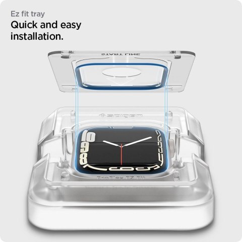 Szkło hybrydowe Spigen ProFlex EZ Fit na Apple Watch 7 / 8 (41 mm) - 2 szt. Szkło hybrydowe Spigen ProFlex EZ Fit na Apple Watch 7 / 8 (41 mm) - 2 szt.