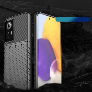 Thunder Case elastyczne pancerne etui pokrowiec Xiaomi 12/12X czarny