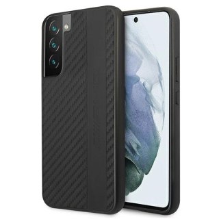Etui AMG Carbon Stripe&Embossed na Samsung Galaxy S22+ - czarne