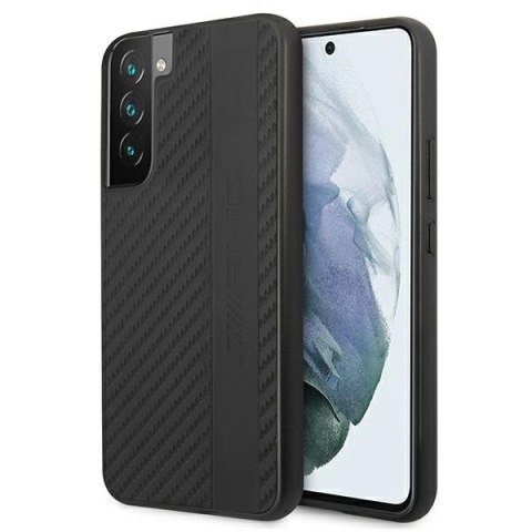 Etui AMG Carbon Stripe&Embossed na Samsung Galaxy S22+ - czarne Etui AMG Carbon Stripe&Embossed na Samsung Galaxy S22+ - czarne