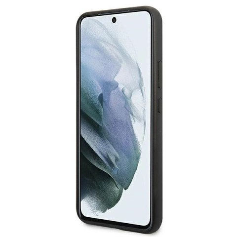 Etui AMG Leather Debossed Lines na Samsung Galaxy S22+ - czarne Etui AMG Leather Debossed Lines na Samsung Galaxy S22+ - czarne
