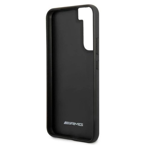 Etui AMG Leather Debossed Lines na Samsung Galaxy S22+ - czarne Etui AMG Leather Debossed Lines na Samsung Galaxy S22+ - czarne