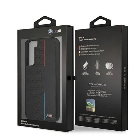 Etui BMW M Collection Triangles na Samsung Galaxy S22+ - czarne