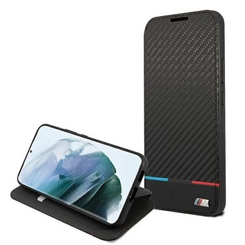 Etui BMW M Collection Triangles na Samsung Galaxy S22+ - czarne Etui BMW M Collection Triangles na Samsung Galaxy S22+ - czarne