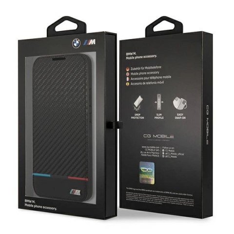 Etui BMW M Collection Triangles na Samsung Galaxy S22+ - czarne Etui BMW M Collection Triangles na Samsung Galaxy S22+ - czarne
