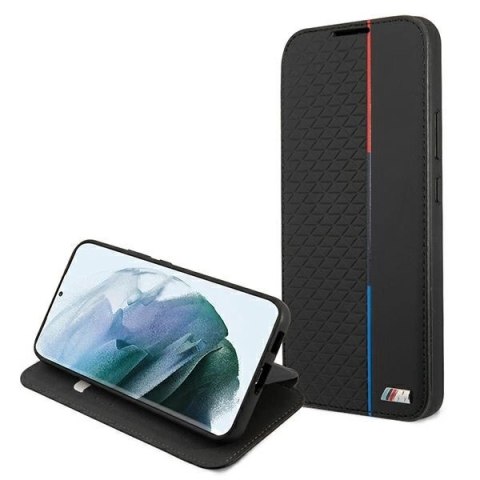 Etui BMW M Collection Triangles na Samsung Galaxy S22+ - czarne Etui BMW M Collection Triangles na Samsung Galaxy S22+ - czarne