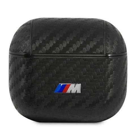 Etui BMW PU Carbon M Collection na AirPods 3 - czarne Etui BMW PU Carbon M Collection na AirPods 3 - czarne