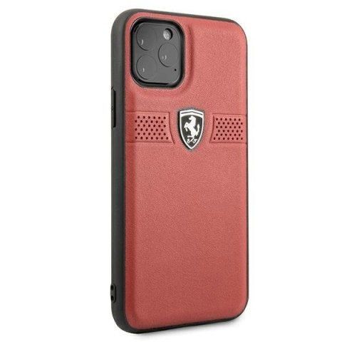 Etui Ferrari Off Track Leather na iPhone 11 Pro - czerwone