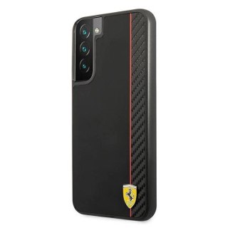 Etui Ferrari On Track Carbon Stripe na Samsung Galaxy S22+ - czarne