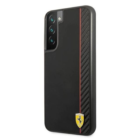 Etui Ferrari On Track Carbon Stripe na Samsung Galaxy S22+ - czarne
