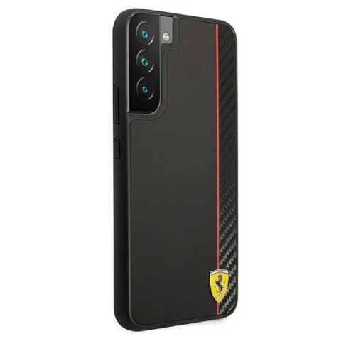 Etui Ferrari On Track Carbon Stripe na Samsung Galaxy S22+ - czarne