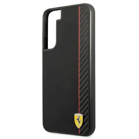 Etui Ferrari On Track Carbon Stripe na Samsung Galaxy S22+ - czarne