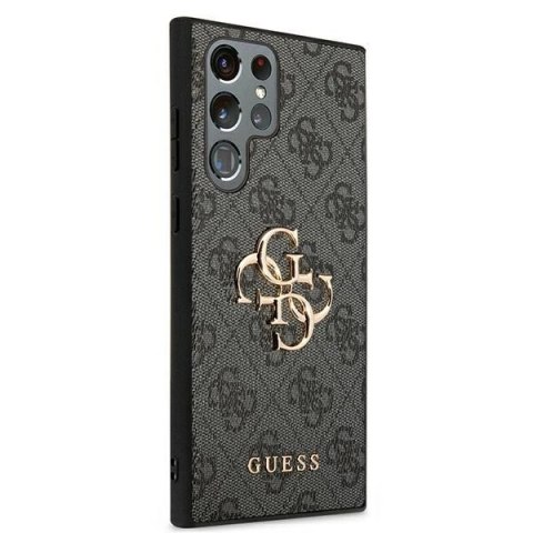 Etui Guess 4G Big Metal Logo na Samsung Galaxy S22 Ultra - szare