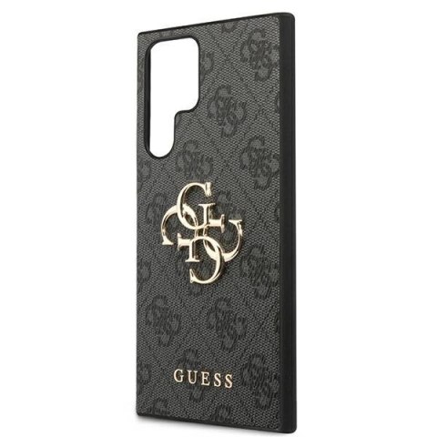 Etui Guess 4G Big Metal Logo na Samsung Galaxy S22 Ultra - szare
