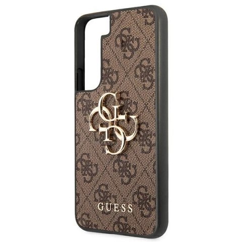 Etui Guess 4G Big Metal Logo na Samsung Galaxy S22 - brązowe