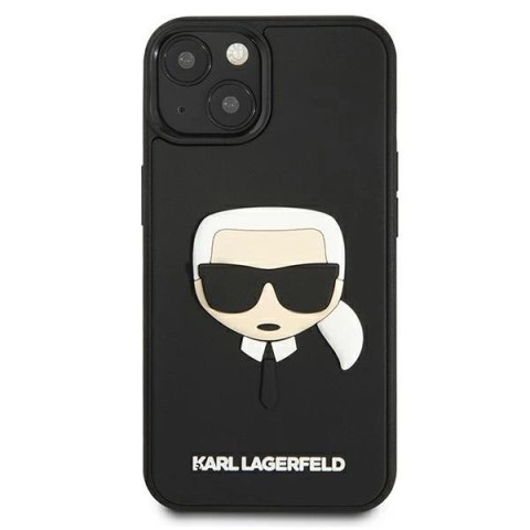 Etui Karl Lagerfeld 3D Rubber Karl's Head na iPhone 13 mini - czarne