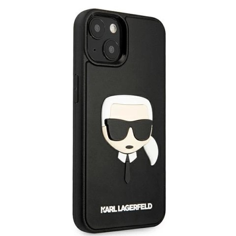 Etui Karl Lagerfeld 3D Rubber Karl's Head na iPhone 13 mini - czarne