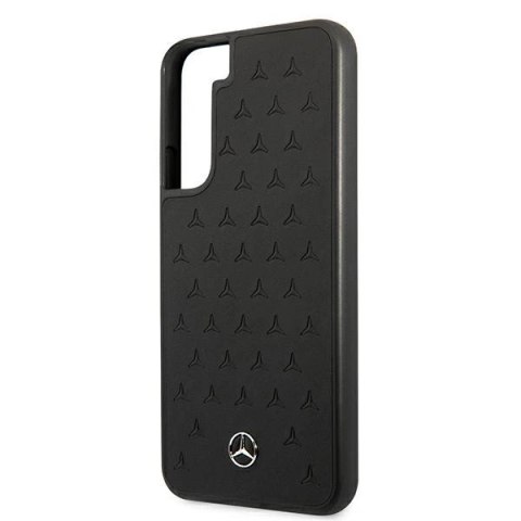 Etui Mercedes Leather Stars Pattern na Samsung Galaxy S22+ - czarne Etui Mercedes Leather Stars Pattern na Samsung Galaxy S22+ - czarne