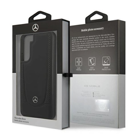 Etui Mercedes Leather Urban Line na Samsung Galaxy S22+ - czarne Etui Mercedes Leather Urban Line na Samsung Galaxy S22+ - czarne