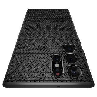 Etui Spigen Liquid Air na Samsung Galaxy S22 Ultra - czarny mat
