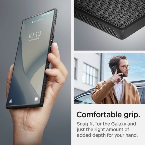 Etui Spigen Liquid Air na Samsung Galaxy S22 Ultra - czarny mat Etui Spigen Liquid Air na Samsung Galaxy S22 Ultra - czarny mat