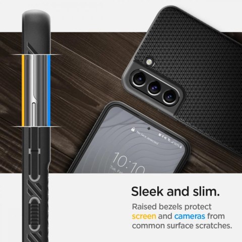 Etui Spigen Liquid Air na Samsung Galaxy S22 - czarny mat Etui Spigen Liquid Air na Samsung Galaxy S22 - czarny mat