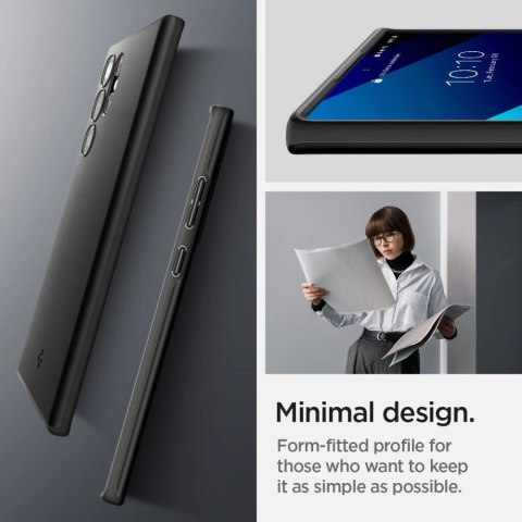 Etui Spigen Thin Fit na Samsung Galaxy S22 Ultra - czarne Etui Spigen Thin Fit na Samsung Galaxy S22 Ultra - czarne