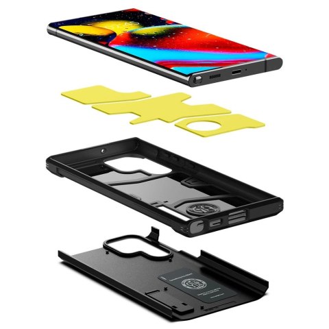 Etui Spigen Tough Armor na Samsung Galaxy S22 Ultra - czarne Etui Spigen Tough Armor na Samsung Galaxy S22 Ultra - czarne