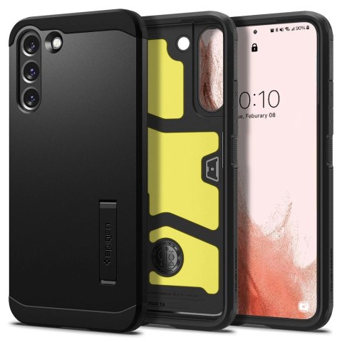 Etui Spigen Tough Armor na Samsung Galaxy S22 - czarne Etui Spigen Tough Armor na Samsung Galaxy S22 - czarne