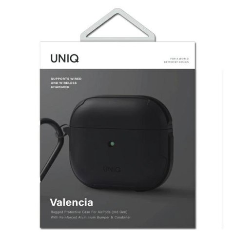 Etui UNIQ Valencia na AirPods 3 - czarne
