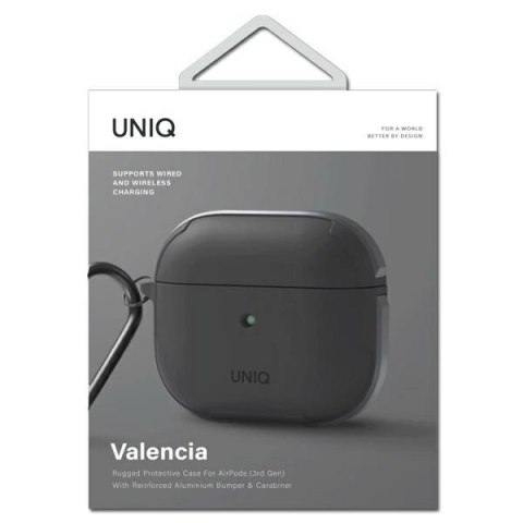 Etui UNIQ Valencia na AirPods 3 - szare