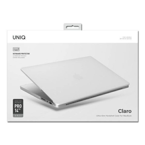 Etui Uniq Claro na MacBook Pro 14'' (2021) - przezroczysty Etui Uniq Claro na MacBook Pro 14'' (2021) - przezroczysty