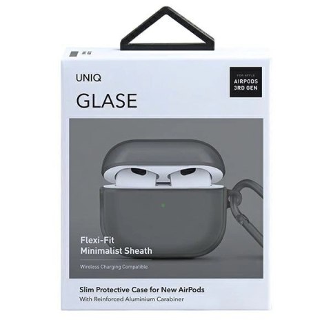 Etui Uniq Glase na AirPods 3 - szare Etui Uniq Glase na AirPods 3 - szare