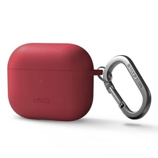 Etui Uniq Nexo na AirPods 3 + Ear Hooks Silicone - czerwone