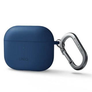 Etui Uniq Nexo na AirPods 3 + Ear Hooks Silicone - niebieskie
