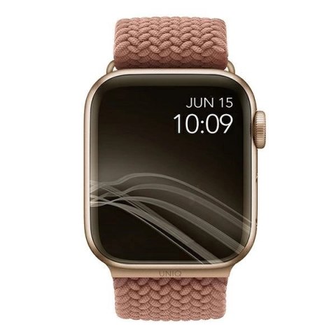 Pasek UNIQ Aspen Braided na Apple Watch 1/2/3/4/5/6/7/8/SE/SE2 44/42/45mm - różowy