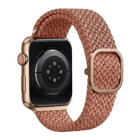 Pasek UNIQ Aspen Braided na Apple Watch 1/2/3/4/5/6/7/8/SE/SE2 44/42/45mm - różowy