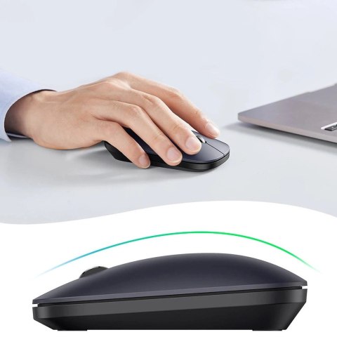 Ugreen poręczna myszka bezprzewodowa USB czarny (MU001) Ugreen poręczna myszka bezprzewodowa USB czarny (MU001)